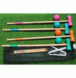 Golf Balls Outdoor Game Sport Gate Ball Croquet Croguet Diameter 7cm 1 Set for 4 Players 2211215413804