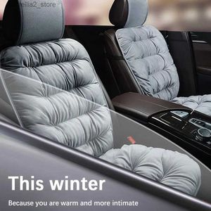 Car Seat Covers New Car Winter Seat Cushion Warm Soft Cushion Car Front Cotton Fleece Flocking Cover Seat Supplies Car Cover Liner Cushion C0C5 Q231120