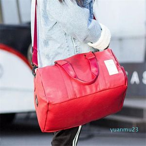 Bolsa de ginástica de couro PU Top saco de sapatos esportivos para mulheres 222 sobre o ombro 22 bolsas de viagem