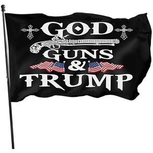 3x5ft Trump vlaggen 2024 Campaignanier Trump God Guns Flag DHL Gratis levering