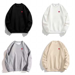 Mens Hoodies Fermuar Kapüşonlu Sweatshirt Commes hırka des kırmızı kalp kapşonlu standart polar gündelik jumperlar kadınlar uzun kollu