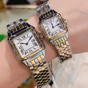 Gioielli Uomo Love Cartis Orologio da donna Donna Panthere Moda Movimento al quarzo Orologi Carro armato quadrato Bracciali Orologi Montre De Luxe Vetro zaffiro Di Lusso