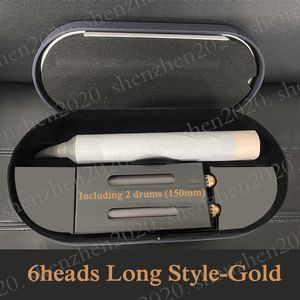 New 150mm Long Barrel 6Heads Hair Curler Hairs Styling Device Hair Dryer Automatic Curling Iron Hair Brush with Gift Box