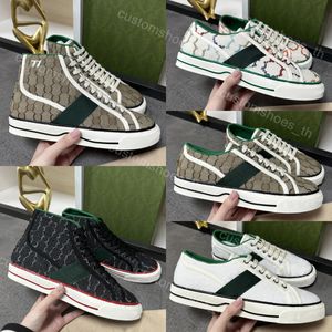 Designer Shoes Tennis 1977 Men Sneakers High Top Women Shoes Flat Rubber Trainers Embroidered Platform Sneaker Vintage Canvas Trainer with Box