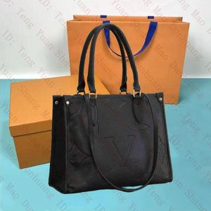 Designerskie torby kobiety TOTE torebki wytłaczona skóra kwiatowa Onthego GM MM Women Lady Totes ramię plecak żeński na torebce torebki Go