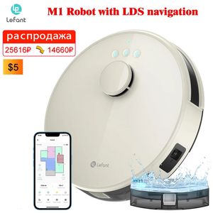 Vacuums Lefant LiDAR navigation LDS robot vacuum cleaner M1 realtime map no go area cleaning application control water tank household appliances 231120