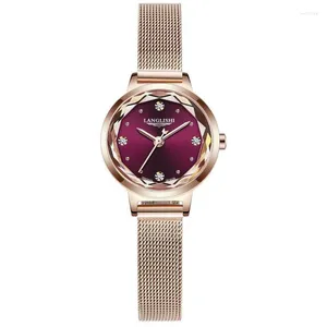 Нарученные часы Poedagar Luxury Ladies Watch Watch 2 Style Brand Casual тонкая сетчатая из нержавеющая сталь водонепроницаемые женские браслеты Quartz Watch Watch