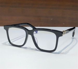 Neue Modedesign-Brille mit quadratischem Plankenrahmen 8245 optische Brille Retro-Punk-Stil einfache vielseitige Form mit Box für verschreibungspflichtige Brillengläser