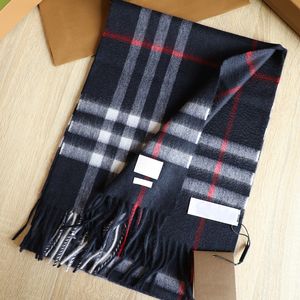 Woman Luxury Winter Cashmere Scarf Designers Tasseled Wool Scarves Mens Warm Pashmina Anti Pilling Scarf Fashion Check Plaid Shawl 17 Colors Anti Hair Removal