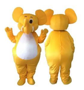 Halloween Elephant Mascot Costume Adult Cartoon Character Outfit Attractive Suit Plan Birthday