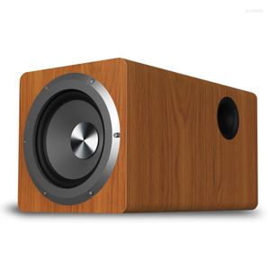 Altoparlanti combinati Subwoofer attivo portatile da 6,5 pollici in legno non distruttivo da 100 W, indipendente da qualsiasi connessione a un altoparlante