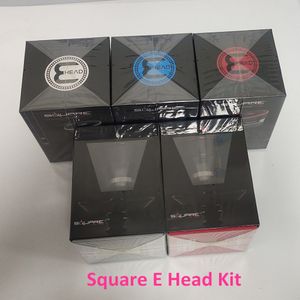 Top Quality Square E Head Ehead Kit 2400mAh Cartridge Refillerbar och laddningsbar vattenpipa E-Head Vaporizer Ecig Kit DHL Gratis frakt