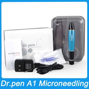 Dr. pen Ultima A1 Wireless Professional Derma Pen with 12 Needle 2 Pcs for Hair Growth Microneedle Therapy Micro Pen MTS Treatment Mesotherapy Dermapen