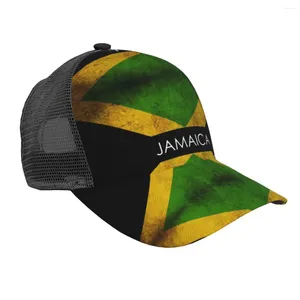 Ball Caps Summer Unisex Baseball Cap Male Female Breathable Mesh Snapback Hat Jamaica Flag Casual Sport