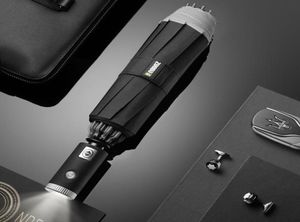 Xiaomi YouPin Home Zuodu Otomatik Katlama Açık Ters Şemsiye ile El Flashlight Creative Sunny Rain Güçlü Yansıtıcı Anti Wind U4105688