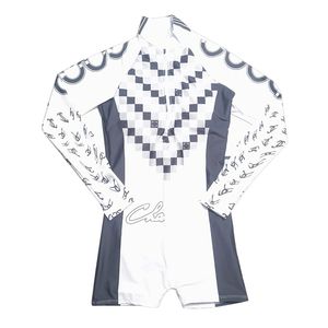 Womens Swimwear Retro One Piece Swimsuit Long Sleeve Bodysuit With Padded Surfing Sexy Bathing Suits