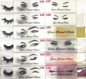 Semitransparent Logo Customized Logo and Designs for Private Sticker Label Used for Mink Lashes Natural 3D Mink Eyelashes False L5139929