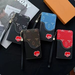 Bellissime custodie per telefoni iPhone LU 15 14 Pro Max Porta carte di lusso Portafoglio di design Borsa di alta qualità 18 17 16 15pro 14pro12pro 13 12 11 X XS 7 8 Custodie con confezione con logo