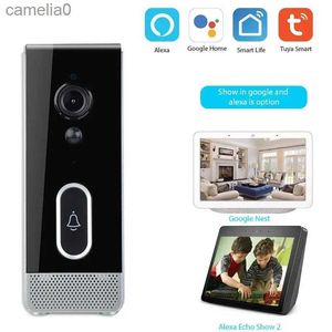 Doorbells Graffiti Intelligent Wifi Waterproof Doorbell Network Wireless Visual Intercom Mobile Phone Intelligent Remote Intercom CameraL231120