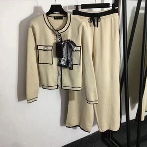 23SS tracksuits womens designer sweaters women knitwear set suit fashionable and casual letter printed couples same clothing S-xxXL