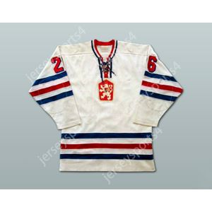 Custom PETER STASTNY CZECHOSLOVAKIA HOCKEY JERSEY NEW Top Stitched S-M-L-XL-XXL-3XL-4XL-5XL-6XL