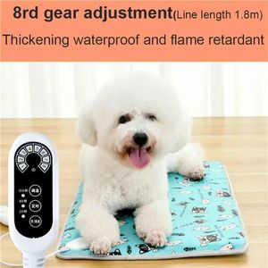 Elektriskt filt Pet Electric Filt Waterproof and Bite-resistent Electric Heat Pad Warm Pad Scratch and Leakage Proof för hundar och katter 231120