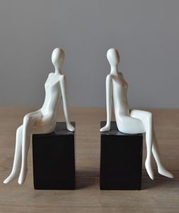 Artesanato de alta qualidade figuras de arte minimalista moderna suportes de livros estudo criativo estante livro mobiliário doméstico decoração deco6976522