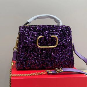 Modedesigner väska vsling paljett hand axel tygväska plånbok korthållare tote väska damer en crossbody shopping tote berömd lady clutch designer plånbok 001#