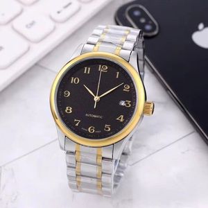 Men luxury designer Automatic mechanical watch Mens auto 3 hands stainless band Watches L9