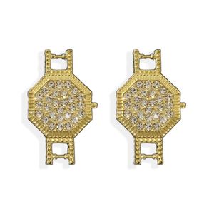 2023 Kolczyki Dangle 18k złote kolczyki zaprojektowane dla kobiet projektant biżuterii Diamond kolczyki na przyjęcie weselne luksusowe rodzinne prezent biżuteria hurtowa