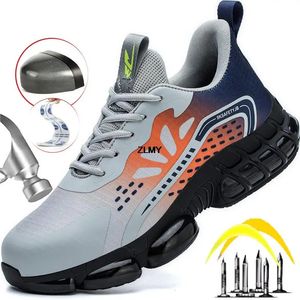 Boots Steel Toe Sneakers Work Man Safety Shoes 2023 Summer Air Cushion Men s Anti stab Anti smash Men 231120