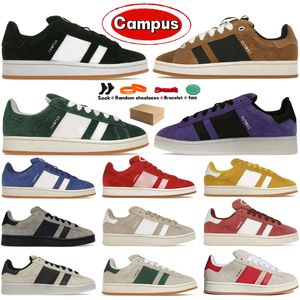 Campus 00s Designer Shoes Suede Sneakers Grey Black Dark Green Cloud Wonder White Valentines Day Semi Lucid Blue Ambient Sky Mens Womens Casual Trainers