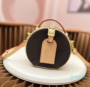 Barrel Bag Designer Shoulder Bags Women Crossbody Purse Cowhide Genuine Leather Gold Metal Hardware Accessories Lamb Leather Lining Removable Shoulder Strap