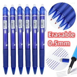 0.5mm Blue Black Retractable Magic Erasable Gel Ink Pens For Writing School Office Supplies Student Kids Stationery GP3106