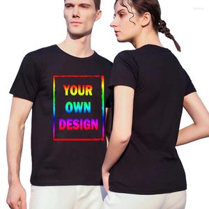 Camas de camisetas personalizadas de camiseta masculina Poliéster de secagem rápida de mulheres/masculino seu próprio logotipo de design de roupas