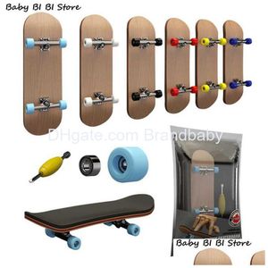 Miniatures Toys Mix Wholesale Skate Board Wooden Finger Toy Professional Stents Set Novelty Children Christmas Gift Drop Delivery Gif Dh9Ql