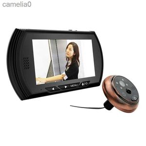 Campanelli da 4,3 pollici Smart Digital Door Viewer Telecamera per porte Eye Record video Spioncino Spettatori IR Visione notturna PIR Motion No Disturb CampanelloL231120