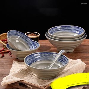 Kaseler melamin Japon ramen kase ve baharatlı dip ticari salyangoz tozu çorbası özel toptan sofra takımı