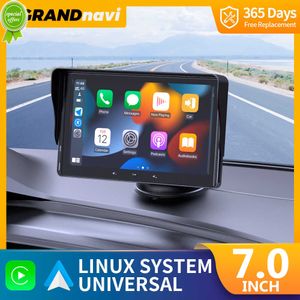 Universal 7inch Radio Multimedia Player Player Wireless CarPlay e Tela de toque automática Android sem fio para Nissan Toyota Car