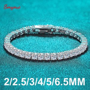 Chain Smyoue 2-6,5mm REAL TENNIS JABLES FÖR KVINNA JUL GROMEN PLATINUM PLATERADE 100% 925 Sterling Silver Wedding Jewelry 230419