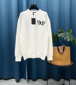 designer jumper tröjor kvinnor stickade tröja kläder mode pullover kvinnlig höst vinterkläder damer vita lösa långa ärmar eleganta avslappnade toppar k98