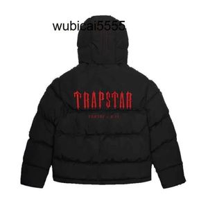Moda Trapstar Londra Kod Çizgili Kapşonlu Puffer 2.0 Gradyan Siyah Ceket Erkekler İşlemeli Termal Hoodie Kış Palto Üstler 2023essssss