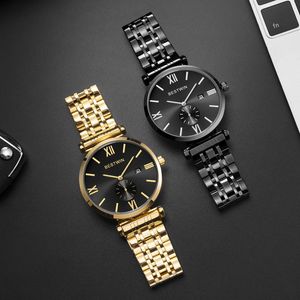 Högkvalitativ klocka Mens Watch Mens Designer Luxury Diamond Roman Digital Mechanical Watch Steel Material Fadeless Quartz-Battey Rostfritt stål