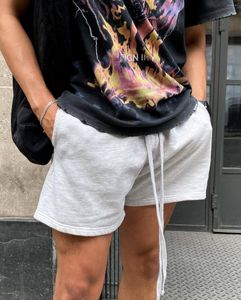 Shorts masculinos Hip-hop Ins tendência de desbaste fradro-borders dhorts calças de fitness respiráveis ​​casuais masculinas