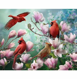 CHUNXIA Framed DIY Painting By Numbers Colorful Bird Acrylic Painting Modern Picture Home Decor For Living Room 40x50cm RA33592395050