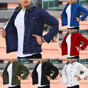 Designer de moda jaqueta jeans homens casaco bonés outono alta qualidade beisebol fino estilista homens blusão outerwear multi-bolsos casual com capuz jeans jaquetas tops