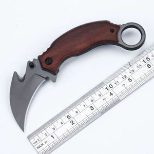 6.69'' Folding Karambit Knife Survival Pocket Tactical Claw Camping Hunting Knives Outdoor Self-defense Multi Tools