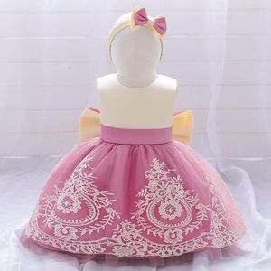 Girl Dresses Baby Girls Christmas Born 1st Birthday Christening Gown Bow Infant Party Tutu Princess Baptism Toddler Gril Clothes