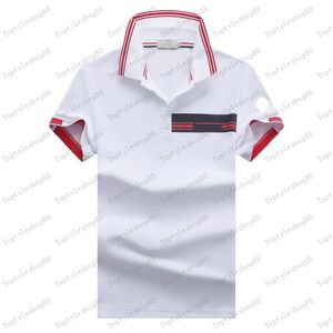 T-shirt de marca de luxo masculina designer de gola redonda camiseta moda verão respirável manga curta lapela tops casuais