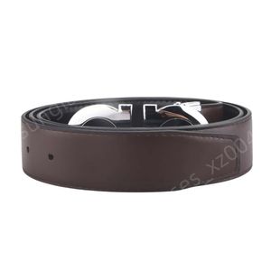 Ferra riem Designer Topkwaliteit cintura uomo Herenriem Bruin Unisex Riem Goud F-gesp Echt leer Ceinture Luxe Zwarte riem met lettergesp Herenriemen Pure kleur